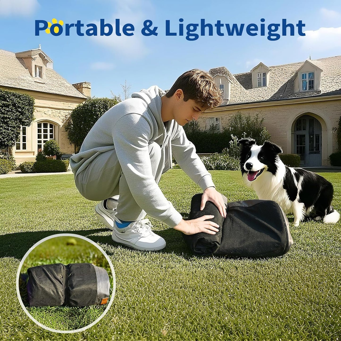 Waterproof Inflatable Dog Bed, Washable & Non-Slip