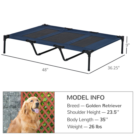 Elevated Dog Bed with Carry Bag, 48" x 36"