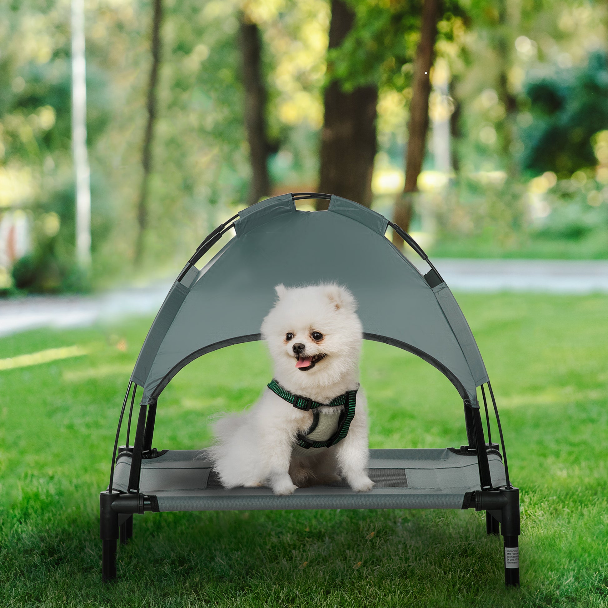 Elevated Dog Cot with Removable Canopy, 24"