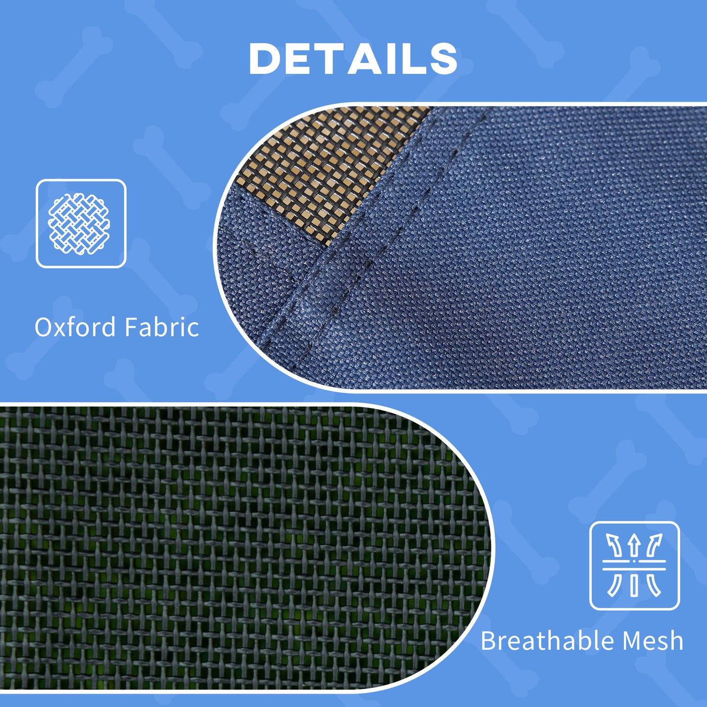 Elevated Dog Cot with UV Shade Canopy, 30"