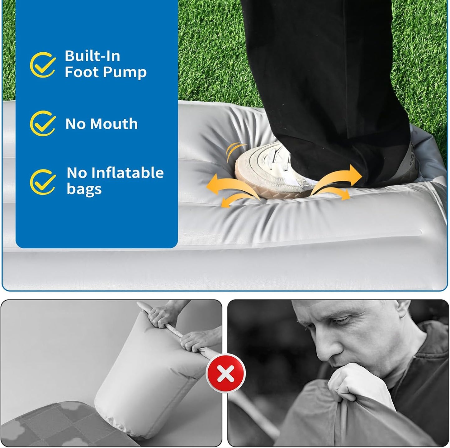 Waterproof Inflatable Dog Bed, Washable & Non-Slip