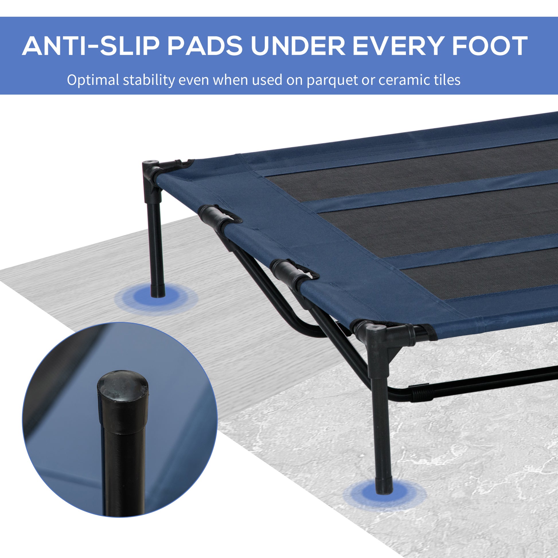 Elevated Dog Bed with Carry Bag, 48" x 36"