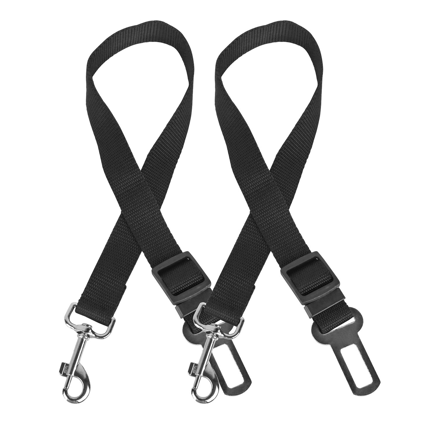 Dog Car Safety Belt, Adjustable, 2-Pack